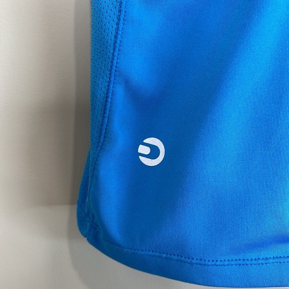 Denver Hayes Fitted Activewear Short Sleeve T-Shirt Bright Blue Paisley Mesh L - Picture 7 of 11